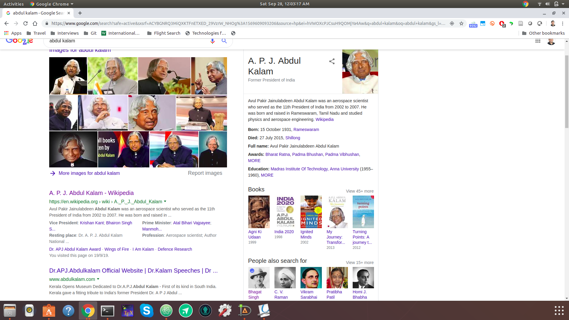 Google Abdul Kalam KG